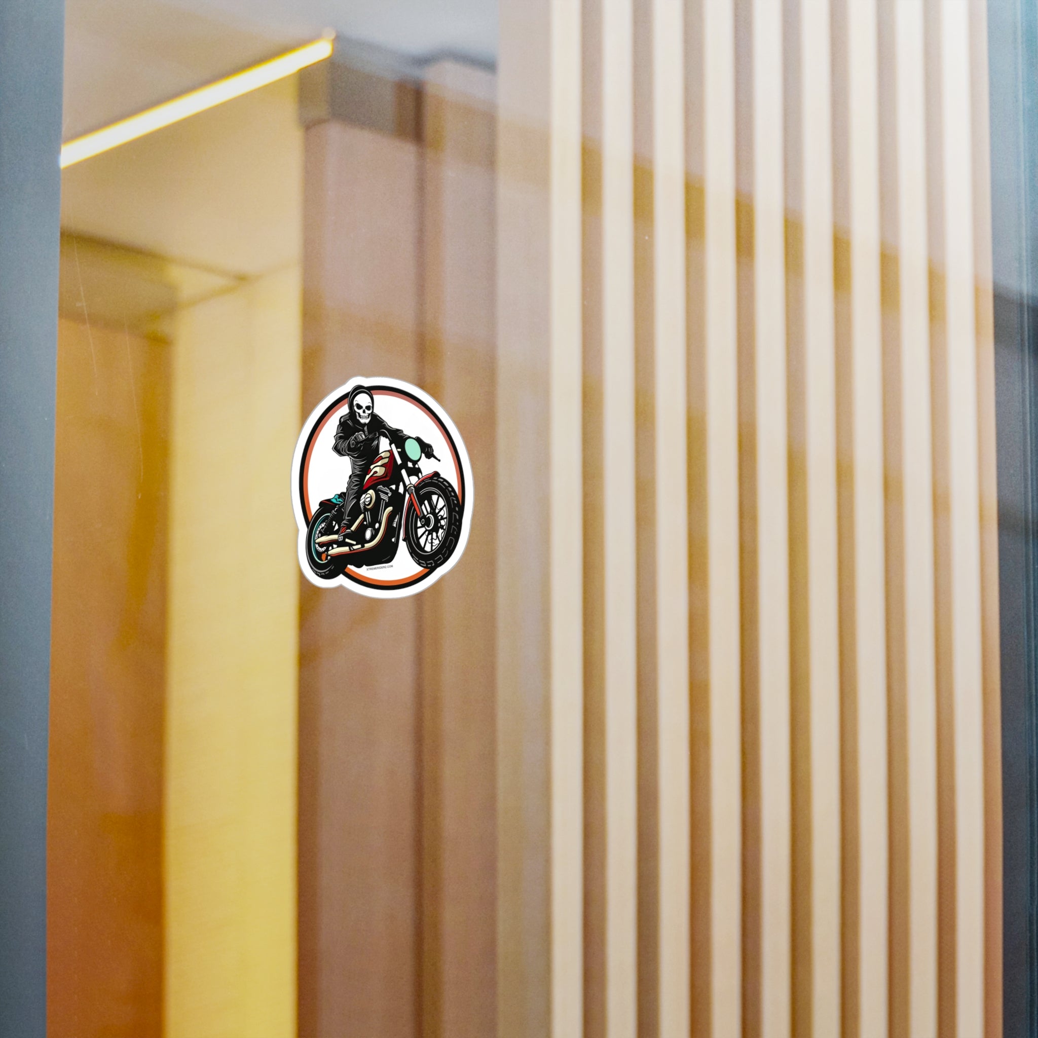 Skeleton on Motorcycle- Xtreme Riderz- Vinyl Decals